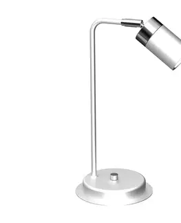 Lampy  Stolná lampa JOKER 1xGU10/25W/230V biela/lesklý chróm 