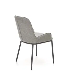 Jedálenské stoličky HALMAR K481 jedálenská stolička sivá / čierna