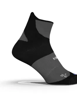 ponožky Bežecké ponožky Run900 Strap hrubé čierno-modré