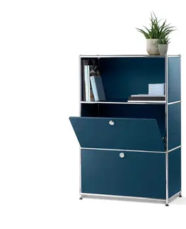 Dressers Komoda »CN3« s 2 výklopnými dvierkami, modrá