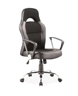 Kancelárske stoličky K-033 kancelárske kreslo, šedá, čierna