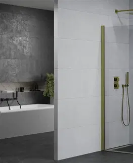 Sprchovacie kúty MEXEN/S - PRETORIA duo sprchovací kút 80 x 80, transparent, zlatá 852-080-080-50-00-02