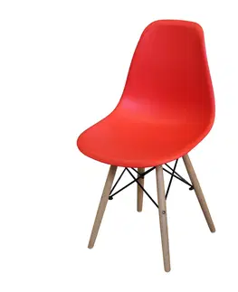 Jedálenské stoličky Jedálenská stolička UNO červená