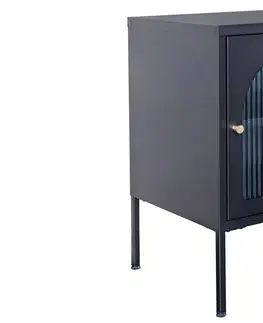 Nočné stolíky LuxD Dizajnový nočný stolík Taisiya 61 cm čierny