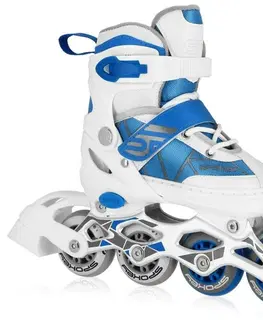 Kolieskové korčule Kolieskové korčule Spokey TONY bielo-modré