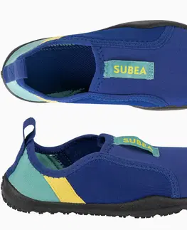 šnorchl Detská obuv do vody Aquashoes 120 elastická modrá