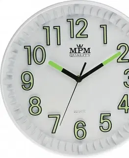 Hodiny Nástenné hodiny MPM, 3231.00 - biela , 30cm