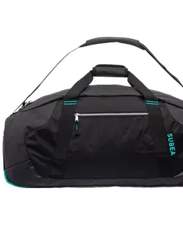 batohy Potápačská taška SCD s objemom 65 litrov čierno-modrá