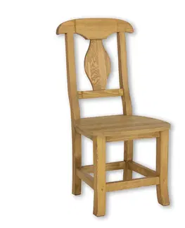 Jedálenské stoličky Rustik stolička KT706, jasný vosk