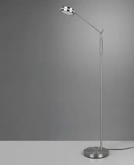 Stojacie lampy Trio Lighting LED lampa Franklin snímačový stmievač, nikel matná