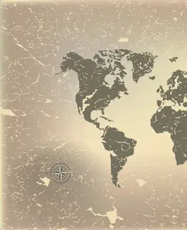 Tapety mapy Tapeta stará mapa sveta na abstraktnom pozadí