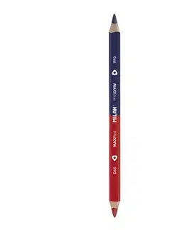 Hračky MILAN - Ceruzka obojstranná MILAN, MAXI trojhranná červeno-modrá