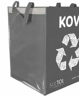 Odpadkové koše Sixtol Taška na triedený odpad SORT EASY METAL, 36 l 