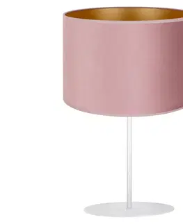 Lampy   - Stolná lampa ROLLER 1xE14/15W/230V ružová/zlatá 