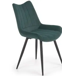 Čalúnené stoličky Stolička W141 zelená