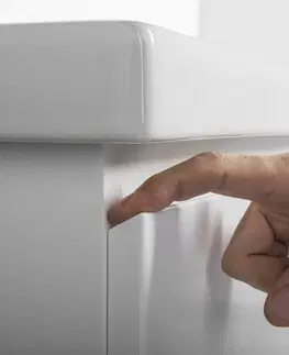 Kúpeľňa AQUALINE - ALTAIR umývadlová skrinka 86,5x60x45cm, biela AI290