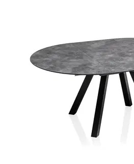 Stoly HPL rozťahovací stôl antracit 120-170 cm