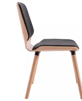 Jedálenské stoličky a kreslá Jedálenská stolička 6 ks Dekorhome Čierna / hnedá