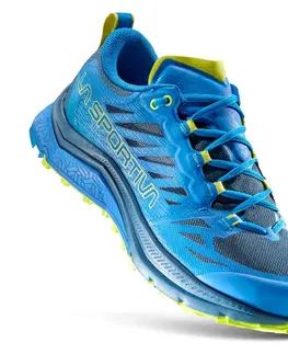 Pánske tenisky Pánske trailové topánky La Sportiva Jackal II Electric Blue/Lime Punch - 45