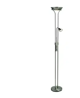 Lampy Markslöjd Markslöjd - Stmievateľná stojacia lampa DETROIT 1xR7s/230W + 1xGU10/35W/230V chróm 