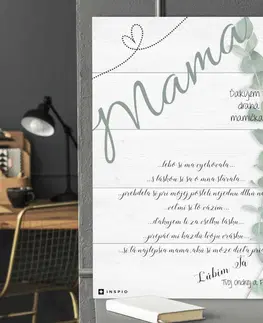 Tabuľky s venovaním (darčeky) Darček pre maminu - Personalizovaná tabuľka na Deň matiek