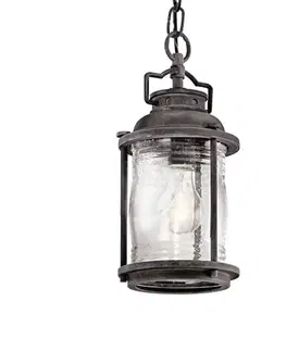 Vonkajšie závesné svietidlá KICHLER Ashland Bay nostalgicky navrhnutá závesná lampa
