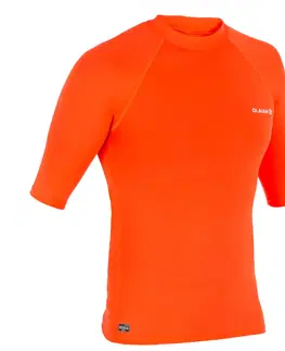 surf Pánske tričko Top 100 proti UV žiareniu s krátkym rukávom na surf modré