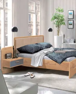Manželské postele BANDI manželská posteľ so stolíkmi EF4L