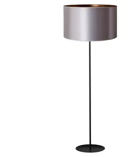 Lampy   - Stojacia lampa CANNES 1xE27/15W/230V 45 cm strieborná/medená/čierna 