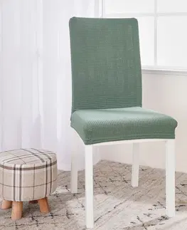 Doplnky do spálne 4Home Napínací poťah na stoličku Magic clean zelená, 45 - 50 cm, sada 2 ks