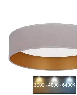 Svietidlá Brilagi Brilagi - LED Stropné svietidlo VELVET LED/24W/230V 3000/4000/6400K krémová/zlatá 