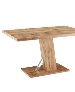 Jedálenské stoly Jedálenský stôl, dub wotan, 138x90 cm, BOLAST