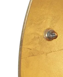 Stojace lampy Stojacia lampa čierna so zlatým 51 cm nastaviteľným statívom - Magnax
