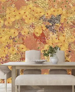 Tapety s imitáciou malieb Tapeta abstrakcia v štýle G. Klimta