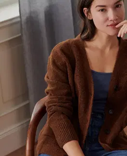 Coats & Jackets Pletený sveter s vlnou