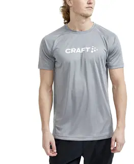 Pánske tričká CRAFT CORE Unify Logo tmavo zelená - XXL
