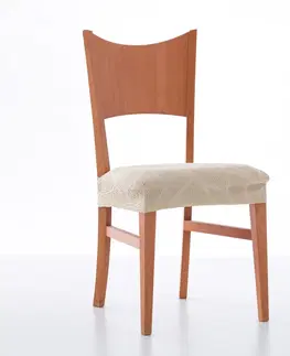 Poťahy na stoličky Súprava 2 žakárových pružných poťahov na stoličke so vzorom hadej kože