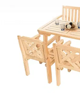 Stolčeky DEOKORK Masívny záhradný stôl z borovice ROMANTIC (32 mm) - rôzne dĺžky 180 cm
