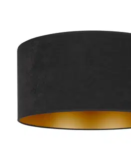 Svietidlá   - Stropné svietidlo ROLLER 3xE27/15W/230V pr. 60 cm čierna/zlatá 