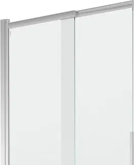 Sprchové dvere MEXEN - Fox 2-krídla posuvná vaňová zástena 100 x 150 cm, transparent, chróm 891-100-002-01-00