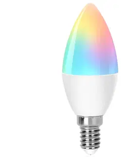 Žiarovky  B.V. LED RGBW Stmievateľná žiarovka C37 E14/6,5W/230V 2700-6500K Wi-Fi -  