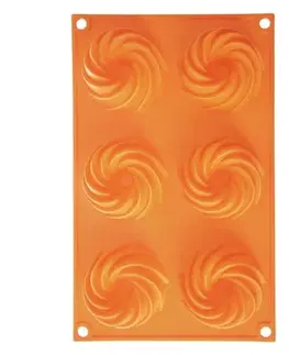 Formy na pečenie Orion Silikónová forma na venčeky, oranžová