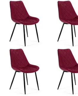 Jedálenské stoličky Glamour kreslo HANNA, červené