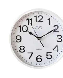 Hodiny Nástenné hodiny JVD HP683,6 biele, sweep, 26cm