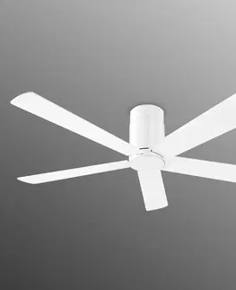 Ventilátory LEDS-C4 Jasne navrhnutý stropný ventilátor Rodas – biely