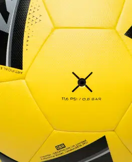 futbal Futbalová lopta Hybride Fifa Basic Club Ball veľkosť 5 žltá