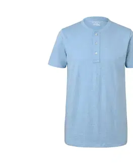 Shirts & Tops Tričko Henley s krátkym rukávom, svetlomodré