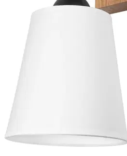 Nástenné svietidlá Envostar Envostar Risco nástenné svietidlo s 1 svetelným textilným tienidlom biela