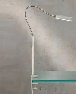 Stolové lampy s klipom FISCHER & HONSEL Svietidlo Raik LED s ovládaním gestami, 60 cm