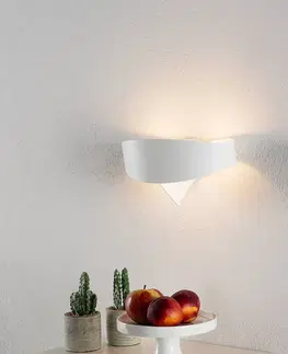Nástenné svietidlá Selène Biele dizajnové nástenné svietidlo Scudo